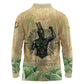 Min Long Sleeve Polo Shirt Egyptian God of Fertility Lord of Generation Lettuce Ancient