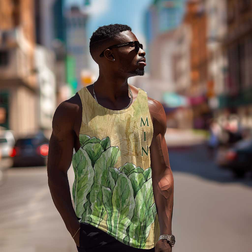 Min Men Tank Top Egyptian God of Fertility Lord of Generation Lettuce Ancient