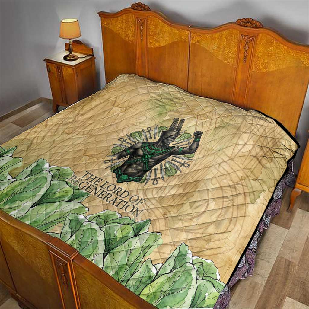 Min Quilt Egyptian God of Fertility Lord of Generation Lettuce Ancient
