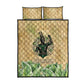 Min Quilt Bed Set Egyptian God of Fertility Lord of Generation Lettuce Ancient