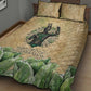 Min Quilt Bed Set Egyptian God of Fertility Lord of Generation Lettuce Ancient