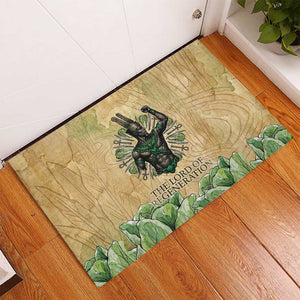 Min Rubber Doormat Egyptian God of Fertility Lord of Generation Lettuce Ancient