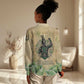 Min Women Casual Shirt Egyptian God of Fertility Lord of Generation Lettuce Ancient