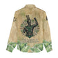 Min Women Casual Shirt Egyptian God of Fertility Lord of Generation Lettuce Ancient