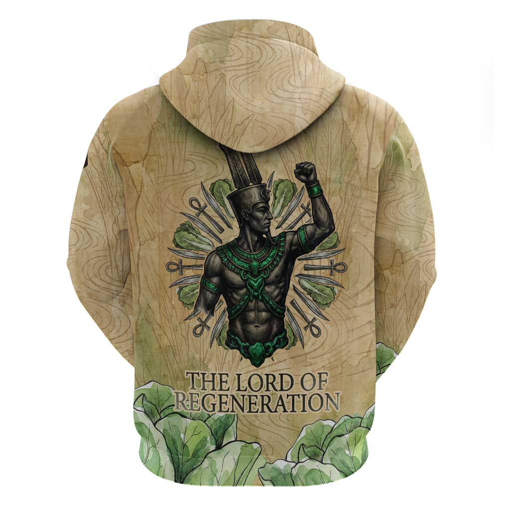 Min Zip Hoodie Egyptian God of Fertility Lord of Generation Lettuce Ancient
