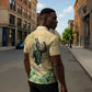 Min Zipper Polo Shirt Egyptian God of Fertility Lord of Generation Lettuce Ancient
