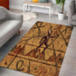 Min Ancient Egyptian Area Rug Fertility Symbol Sandstone Ankh Pyramid Pattern
