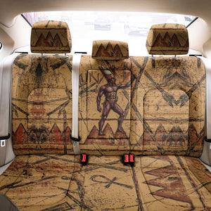 Min Ancient Egyptian Back Car Seat Cover Fertility Symbol Sandstone Ankh Pyramid Pattern