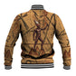 Min Ancient Egyptian Baseball Jacket Fertility Symbol Sandstone Ankh Pyramid Pattern