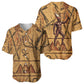 Min Ancient Egyptian Baseball Jersey Fertility Symbol Sandstone Ankh Pyramid Pattern