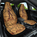 Min Ancient Egyptian Car Seat Cover Fertility Symbol Sandstone Ankh Pyramid Pattern