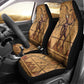 Min Ancient Egyptian Car Seat Cover Fertility Symbol Sandstone Ankh Pyramid Pattern