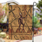 Min Ancient Egyptian Garden Flag Fertility Symbol Sandstone Ankh Pyramid Pattern