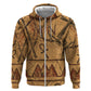 Min Ancient Egyptian Hoodie Fertility Symbol Sandstone Ankh Pyramid Pattern