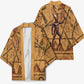 Min Ancient Egyptian Kimono Fertility Symbol Sandstone Ankh Pyramid Pattern