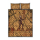Min Ancient Egyptian Quilt Bed Set Fertility Symbol Sandstone Ankh Pyramid Pattern