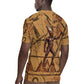 Min Ancient Egyptian Rugby Jersey Fertility Symbol Sandstone Ankh Pyramid Pattern