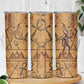 Min Ancient Egyptian Skinny Tumbler Fertility Symbol Sandstone Ankh Pyramid Pattern