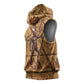 Min Ancient Egyptian Sleeveless Hoodie Fertility Symbol Sandstone Ankh Pyramid Pattern