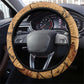 Min Ancient Egyptian Steering Wheel Cover Fertility Symbol Sandstone Ankh Pyramid Pattern