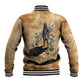 Nefertem Ancient Egyptian Baseball Jacket Lion Head Lotus Flowers Incense Smoke Ancient