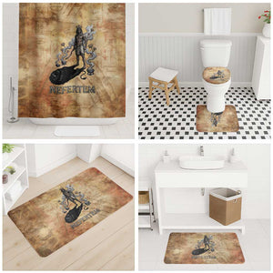 Nefertem Ancient Egyptian Bathroom Set Lion Head Lotus Flowers Incense Smoke Ancient