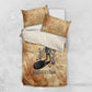 Nefertem Ancient Egyptian Bedding Set Lion Head Lotus Flowers Incense Smoke Ancient