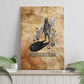 Nefertem Ancient Egyptian Canvas Wall Art Lion Head Lotus Flowers Incense Smoke Ancient