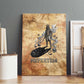 Nefertem Ancient Egyptian Canvas Wall Art Lion Head Lotus Flowers Incense Smoke Ancient