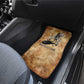 Nefertem Ancient Egyptian Car Mats Lion Head Lotus Flowers Incense Smoke Ancient