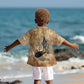 Nefertem Ancient Egyptian Kid Hawaiian Shirt Lion Head Lotus Flowers Incense Smoke Ancient
