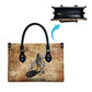 Nefertem Ancient Egyptian Leather Bag Lion Head Lotus Flowers Incense Smoke Ancient
