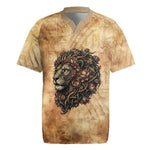 Nefertem Ancient Egyptian Rugby Jersey Lion Head Lotus Flowers Incense Smoke Ancient