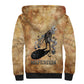 Nefertem Ancient Egyptian Sherpa Hoodie Lion Head Lotus Flowers Incense Smoke Ancient
