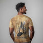 Nefertem Ancient Egyptian T shirt Lion Head Lotus Flowers Incense Smoke Ancient