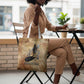 Nefertem Ancient Egyptian Tote Bag Lion Head Lotus Flowers Incense Smoke Ancient