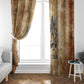Nefertem Ancient Egyptian Window Curtain Lion Head Lotus Flowers Incense Smoke Ancient