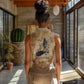 Nefertem Ancient Egyptian Women Sleeveless Polo Shirt Lion Head Lotus Flowers Incense Smoke Ancient