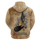 Nefertem Ancient Egyptian Zip Hoodie Lion Head Lotus Flowers Incense Smoke Ancient
