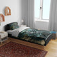 Nefertem Bedding Set Primordial Bloom Lotus Mystical Lion Cosmic Egyptian