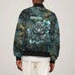 Nefertem Bomber Jacket Primordial Bloom Lotus Mystical Lion Cosmic Egyptian