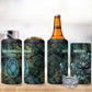 Nefertem 4 in 1 Can Cooler Tumbler Primordial Bloom Lotus Mystical Lion Cosmic Egyptian