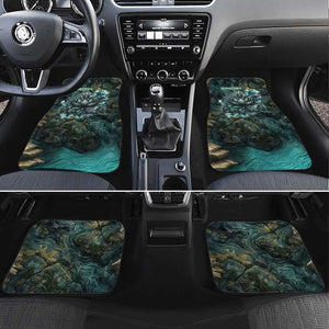 Nefertem Car Mats Primordial Bloom Lotus Mystical Lion Cosmic Egyptian