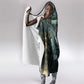 Nefertem Hooded Blanket Primordial Bloom Lotus Mystical Lion Cosmic Egyptian