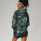 Nefertem Hoodie Dress Primordial Bloom Lotus Mystical Lion Cosmic Egyptian