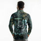 Nefertem Long Sleeve Polo Shirt Primordial Bloom Lotus Mystical Lion Cosmic Egyptian