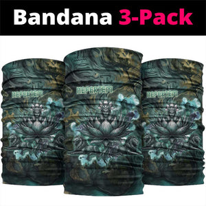 Nefertem Neck Gaiter Primordial Bloom Lotus Mystical Lion Cosmic Egyptian