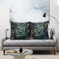 Nefertem Pillow Cover Primordial Bloom Lotus Mystical Lion Cosmic Egyptian