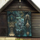 Nefertem Quilt Primordial Bloom Lotus Mystical Lion Cosmic Egyptian