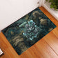 Nefertem Rubber Doormat Primordial Bloom Lotus Mystical Lion Cosmic Egyptian